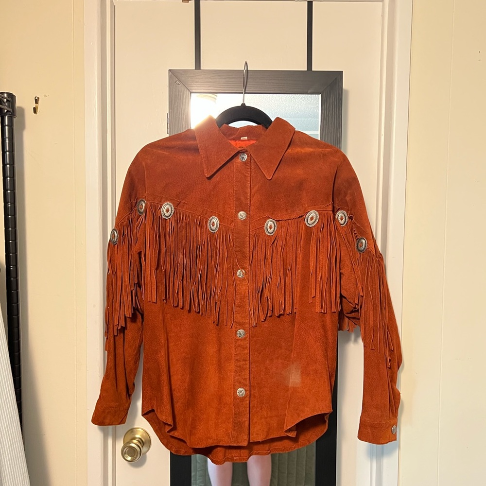 Leather Fringe Jacket